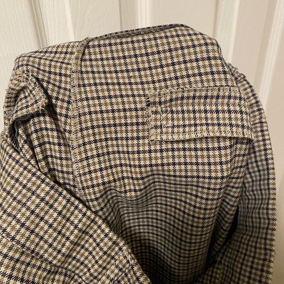 Zara Plaid Straight Leg Trousers Size Large - Picture 8 of 8